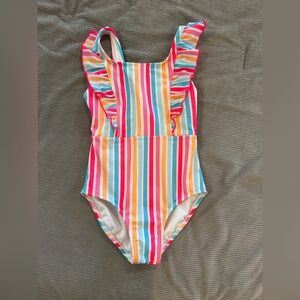 NWOT Cat & Jack Multicolor Striped Swimsuit